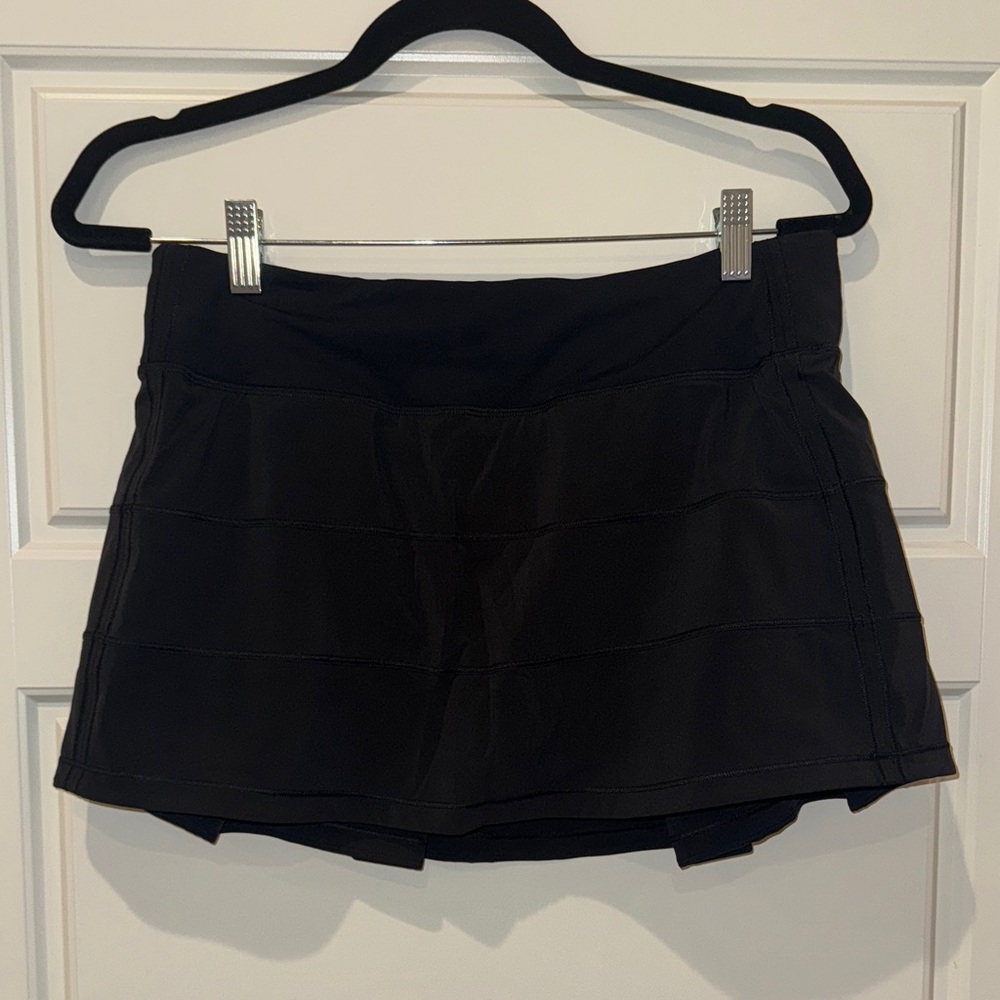 Lululemon Pace Rival Black Skirt with Shorts